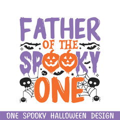 Father of the spooky one Halloween design