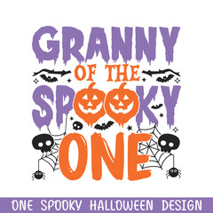 Granny of the spooky one Halloween design