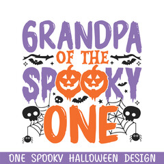 Grandpa of the spooky one Halloween design