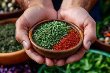 Farm product, organic herbs, dried and fragrant provide long-lasting flavors, perfect for seasoning dishes or making teas