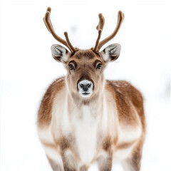Fototapeta premium Caribou Isolated