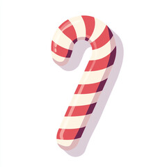 candy cane isolated on white