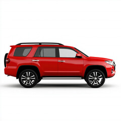 Obraz premium Red Suv Isolated