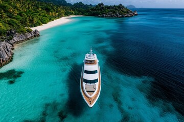 Honeymoon yacht cruise, open seas, luxury on the water offers couples the ultimate private experience, exploring exotic coasts
