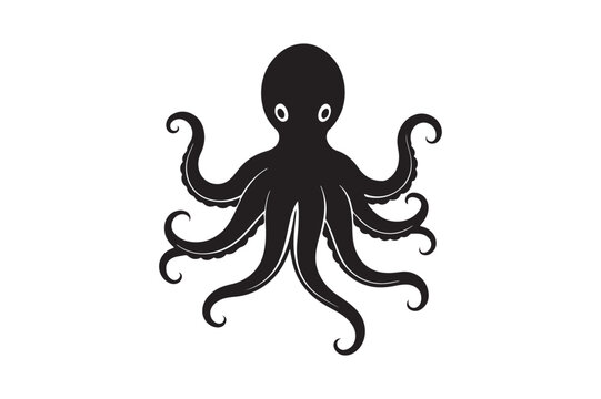 recommend clip art: Octopus silhouette vector, Octopus silhouette vector illustration, Octopus silhouette