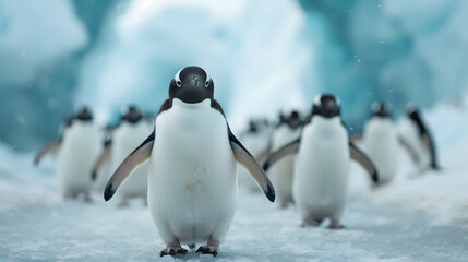 Fototapeta premium The Icy Expanse Antarctica Where The Bitter