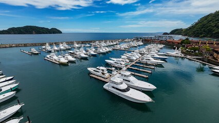 Beautiful aerial view of the Marian in Herradura Beach 