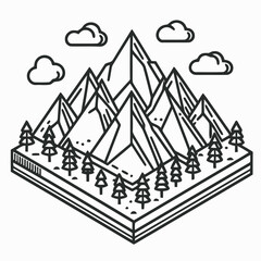 illustration of mountain