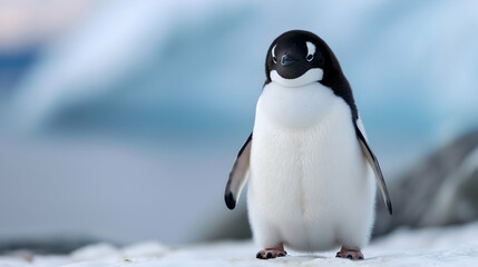 Obraz premium The Icy Expanse Antarctica Where The Bitter