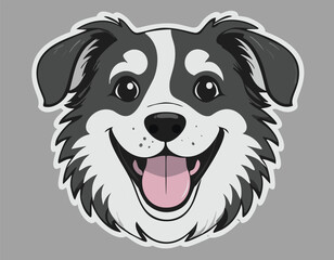 Alaskan Malamute German shepherd silhouette dog design. alopecies dog illustration, animal drawing.