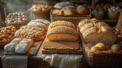 Fresh Bread from Bakery in Bread Making Business with Cereals