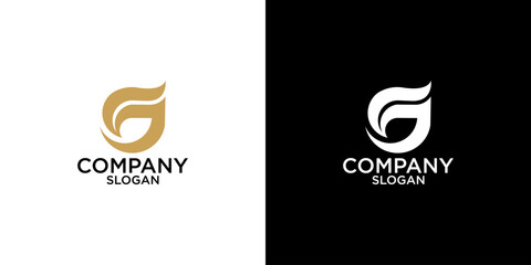 letter g abstract monogram logo vector design