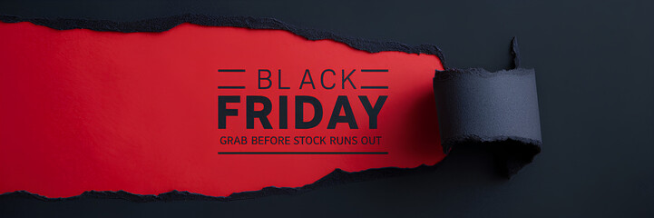 Black Friday urgency sale banner template