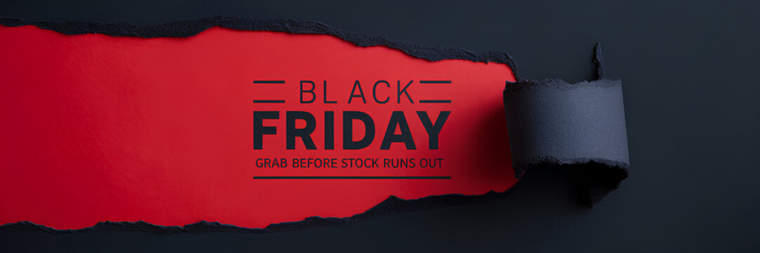 Black Friday urgency sale banner template