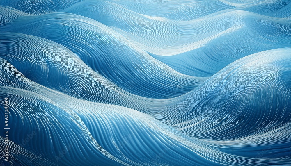 Wall mural a tranquil background in ocean blue with gentle wave patterns