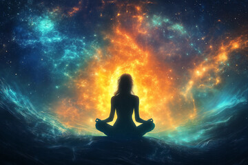 cosmic rebirth, life creation through deep meditation and chakras