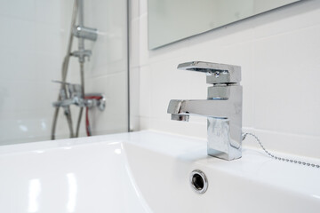 faucet in a bathroom