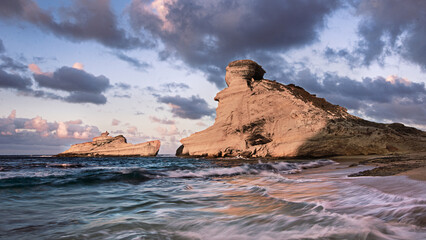 Sunrise overlooking the Corsican islands
