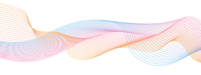 Abstract background design with diagonal blue and pink or orange line pattern. Modern flowing wavy lines. Futuristic technology concept. Suit for banner, poster, cover, brochure, flyer, website	