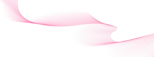 Vector abstract background with dynamic pink waves. Abstract wave element for design. Digital frequency track equalizer. Stylized line art background. Vector illustration. Wave with using blend tool.
