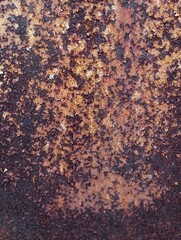 abstract iron surface that has undergone oxidation and is rusty