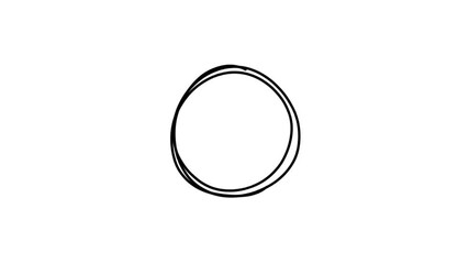 circle rotating animation video on white background