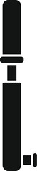 This simple vector icon of a bicycle pump represents the act of inflating tires for cycling activities