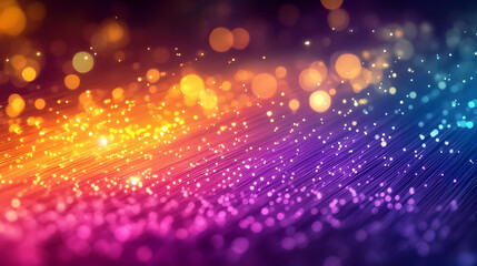 Obraz premium Abstract Background Animation with Colorful Lights and Bokeh Effects