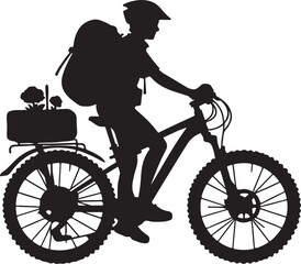 person riding a bike