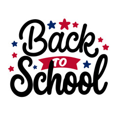 Playful Back to School Lettering Vector Illustration for SVG and Cricut Designs