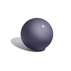 Steel metal 3d sphere ball