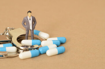 The businessman's criminal activities included the trafficking of drugs and the smuggling of illicit pills into the country.