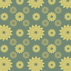 Boho Geometrical flowers 