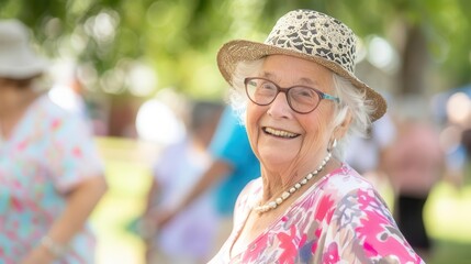 vibrant senior community events cultural gatherings picnics and fairs for older adults lifestyle photography