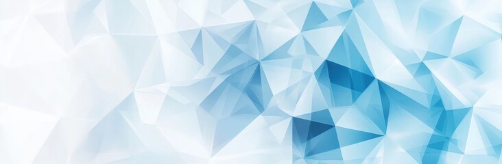blue triangle abstract background banner