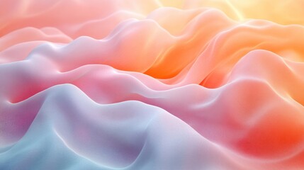 Obraz premium Yellow and white background, flowing lines and circular shapes.
