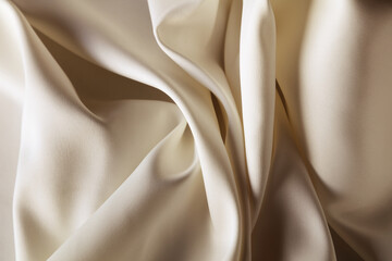 Brown silk fabric