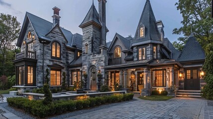 Timeless classic house with ornate details and modern conveniences