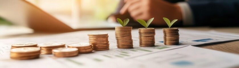 A financial advisor reviewing cash flow statements with a client, explaining how strategic tax planning can improve longterm financial stability and optimize savings