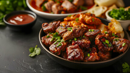 Fototapeta premium Korean Barbecue Feast