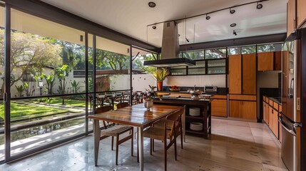 Fototapeta premium Stunning vintage home with classic design and modern updates