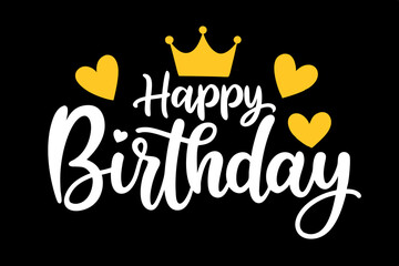 Happy Birthday Lettering Vector SVG Design – Printable Cut Files for Cricut & Silhouette