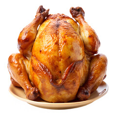 rotisserie chicken front view