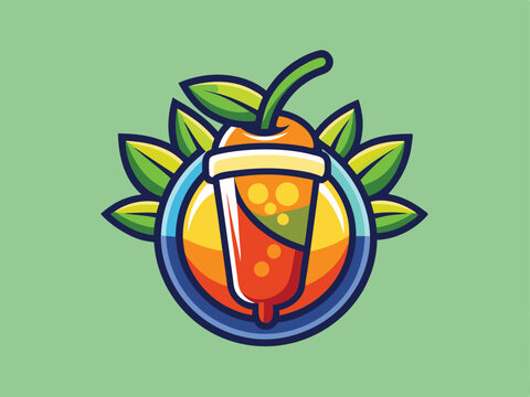 healthy fresh juice logo template