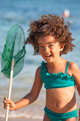 Enfant fille pêche
