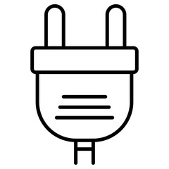 Obraz premium plug line icon 
