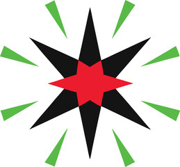 Obraz premium Stunning Vector Illustration of a Simple Starburst with Radiant Light Rays 