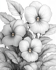 Flowers for coloring.