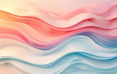 Fototapeta premium Abstract Pastel Waves