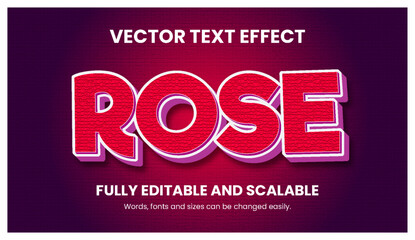 Vector 3d text effect
